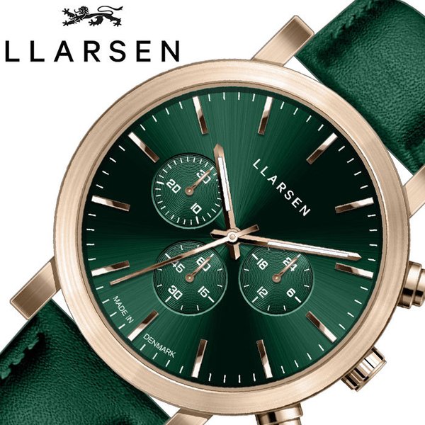LLARSEN（エルラーセン）腕時計 NOR LL149ZFGN メンズ グリーン エルラーセン 時計 LLARSEN 腕時計 NOR メンズ グリーン