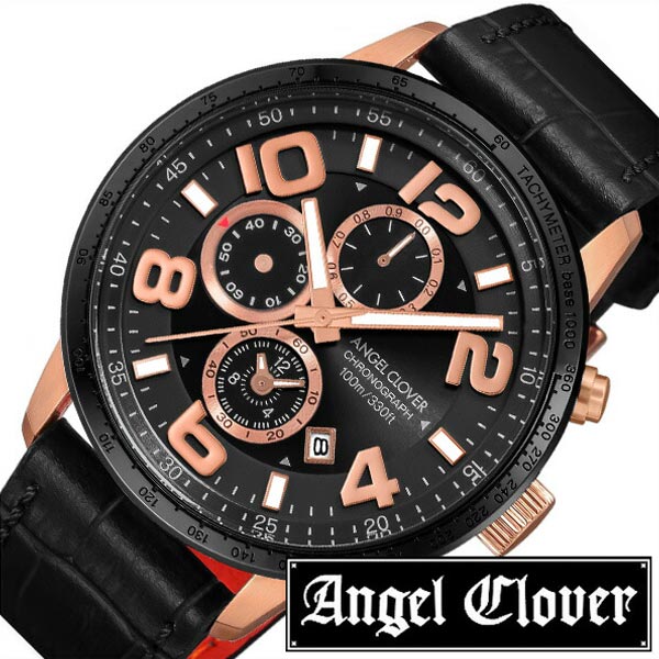 エンジェルクローバー 腕時計 ルーチェ Angel Clover 時計 LUCE メンズ ブラック LU44PBK-BL