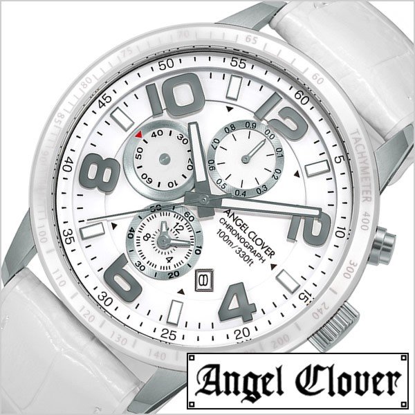 エンジェルクローバー 腕時計 Angel Clover 時計ルーチェ LUCE メンズ ホワイト LU44SWH-WH