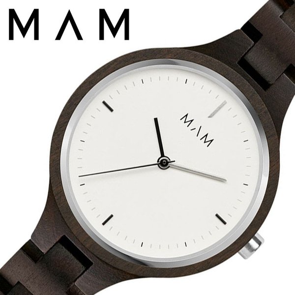 マム ウッドウォッチ 木製 時計 MAM 腕時計 シルト SILT レディース ホワイト MAM609 人気 ブランド お洒落 シンプル 大人 個性的 カジュアル