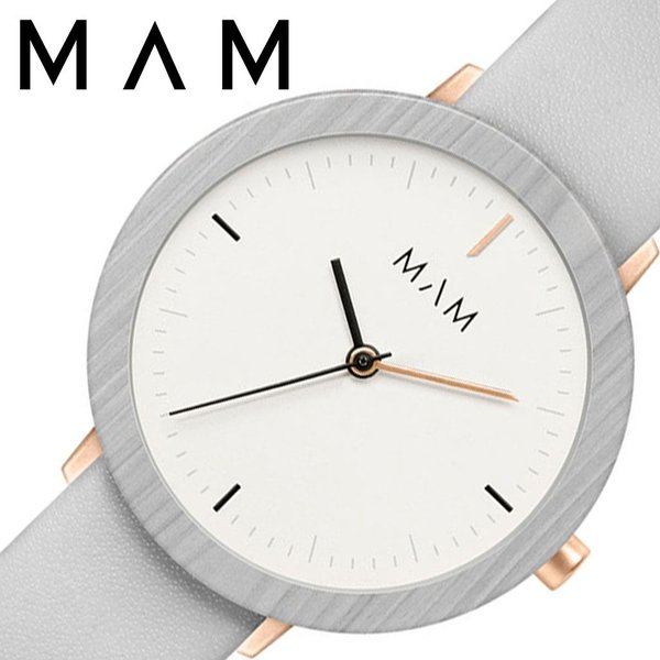 マム ウッドウォッチ 木製 時計 MAM 腕時計 フェラ FERRA レディース ホワイト MAM640 人気 ブランド ベルト レザー おしゃれ シンプル 大人 かわいい