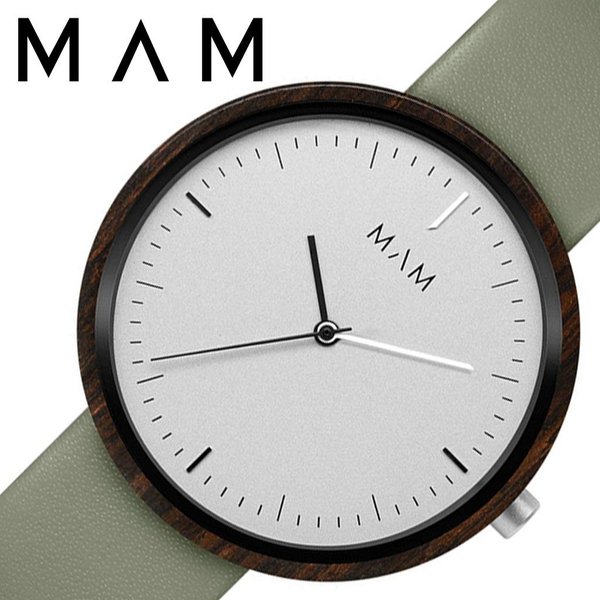 マム ウッドウォッチ 木製 時計 MAM 腕時計 プラノ PLANO ユニセックス メンズ レディース ホワイト MAM643 人気 ブランド ベルト レザー おしゃれ シンプル