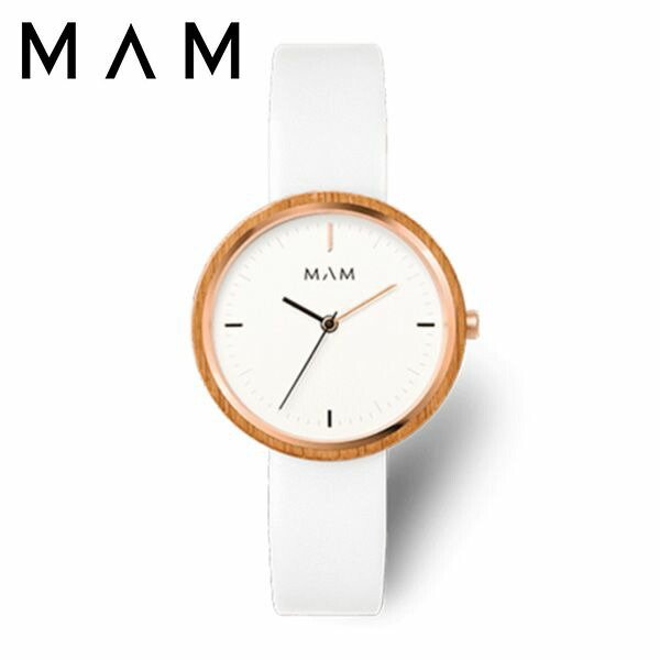 マム ウッドウォッチ 時計 MAM 腕時計 プラノ PLANO レディース ホワイト MAM667 人気 ブランド 木製 おしゃれ おすすめ シンプル シック ナチュラル 個性的