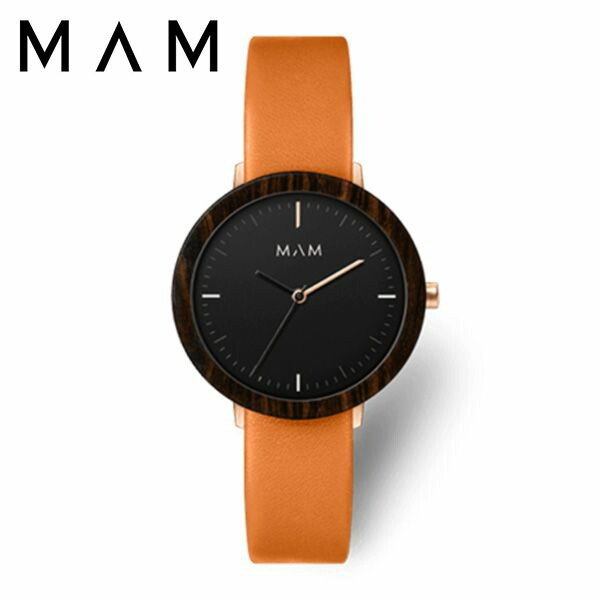 マム ウッドウォッチ 時計 MAM 腕時計 フェラ FERRA レディース ブラック MAM674 人気 ブランド 木製 おしゃれ おすすめ シンプル シック ナチュラル 個性的
