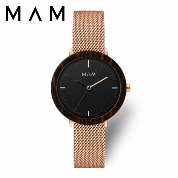 マム ウッドウォッチ 時計 MAM 腕時計 フェラ FERRA レディース ブラック MAM675 人気 ブランド 木製 おしゃれ おすすめ シンプル シック ナチュラル 個性的