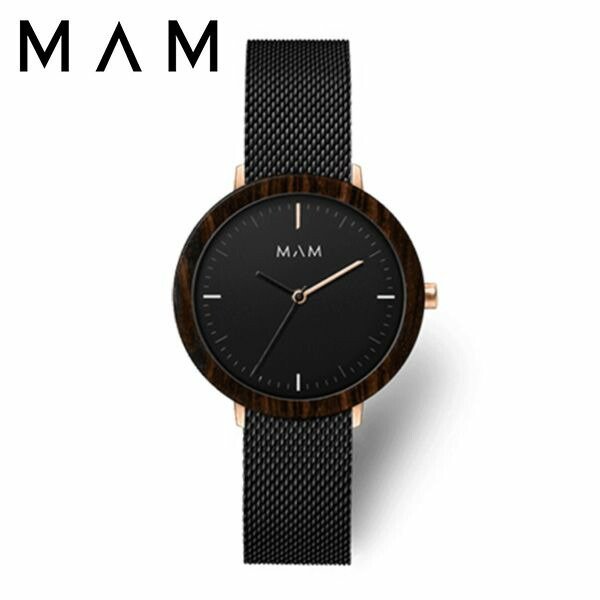マム ウッドウォッチ 時計 MAM 腕時計 フェラ FERRA レディース ブラック MAM676 人気 ブランド 木製 おしゃれ おすすめ シンプル シック ナチュラル 個性的