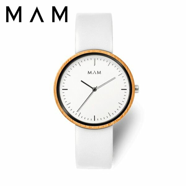 マム ウッドウォッチ 時計 MAM 腕時計 プラノ PLANO メンズ レディース ホワイト MAM681 人気 ブランド 木製 おしゃれ おすすめ シンプル シック ナチュラル