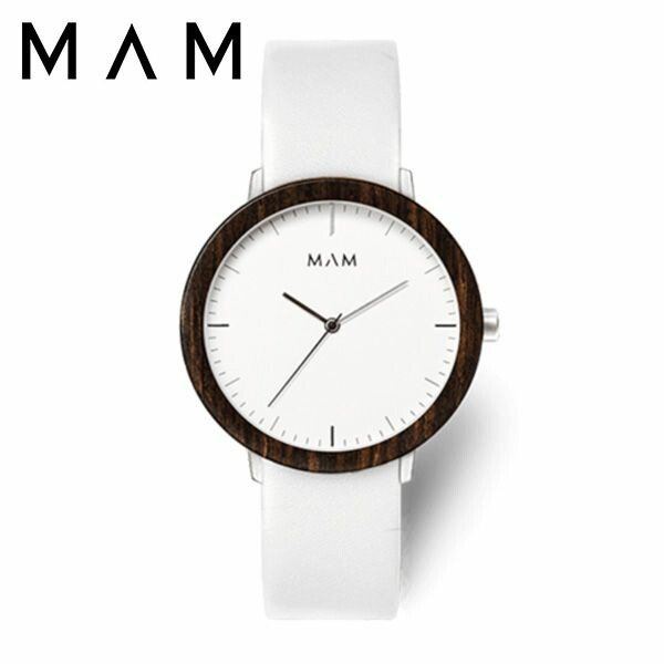 マム ウッドウォッチ 時計 MAM 腕時計 フェラ FERRA メンズ レディース ホワイト MAM689 人気 ブランド 木製 おしゃれ おすすめ シンプル シック ナチュラル