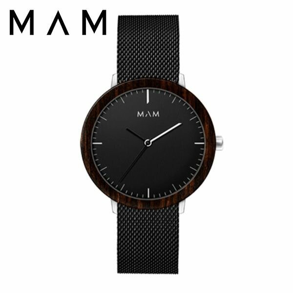 マム ウッドウォッチ 時計 MAM 腕時計 フェラ FERRA メンズ レディース ブラック MAM691 人気 ブランド 木製 おしゃれ おすすめ シンプル シック ナチュラル