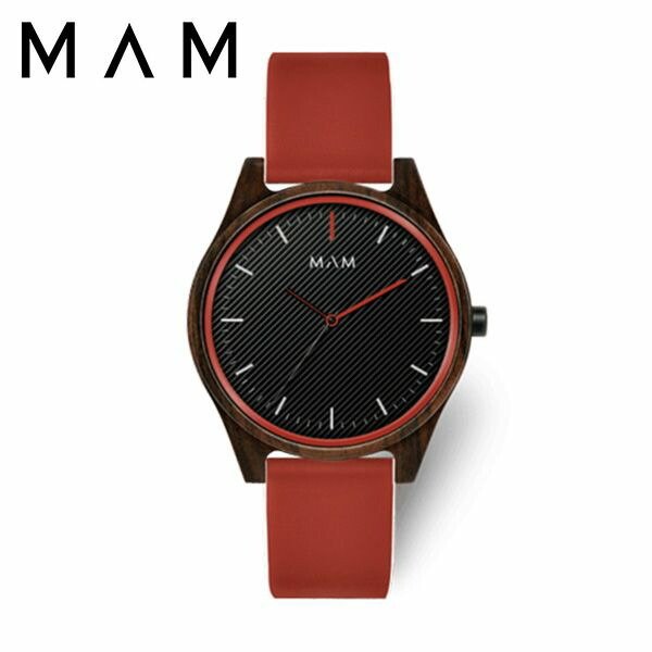 マム ウッドウォッチ 時計 MAM 腕時計 アレノ ARENO メンズ レディース ブラック MAM695 人気 ブランド 木製 おしゃれ おすすめ シンプル シック ナチュラル