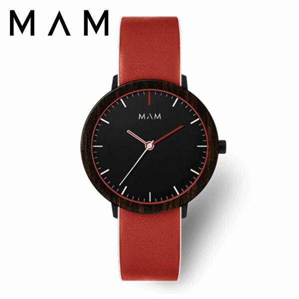 マム ウッドウォッチ 時計 MAM 腕時計 フェラ FERRA メンズ レディース ブラック MAM696 人気 ブランド 木製 おしゃれ おすすめ シンプル シック ナチュラル