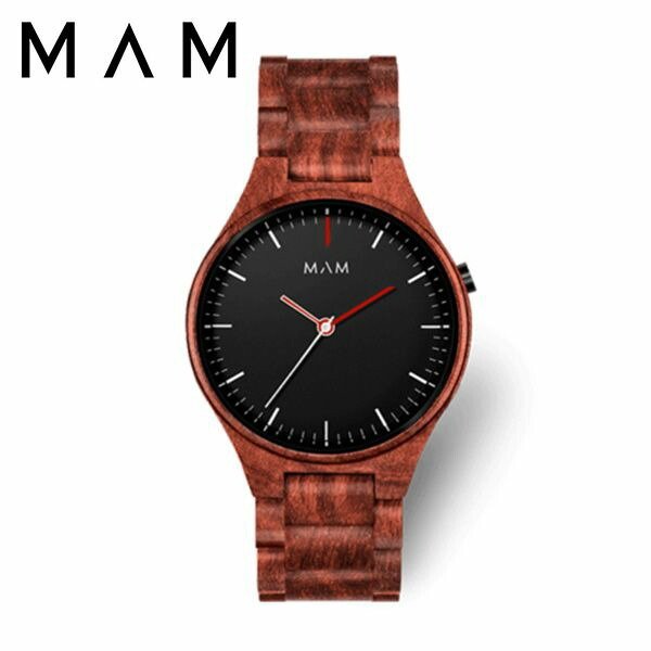 マム ウッドウォッチ 時計 MAM 腕時計 ボルケーノ VOLCANO メンズ レディース ブラック MAM697 人気 ブランド 木製 おしゃれ ファッション カジュアル