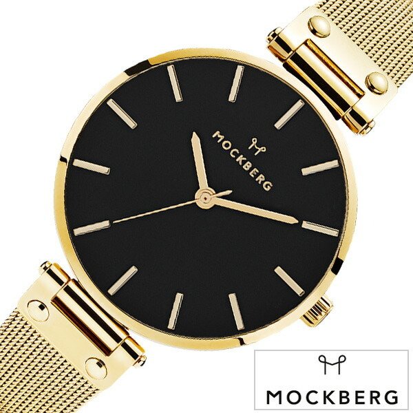 モックバーグ 時計 38mm メッシュ38 リヴァ MOCKBERG 腕時計 Mesh38 Black Livia レディース ブラック MO503 女性 ブランド 人気 おすすめ 見やすい | MOCKBERG