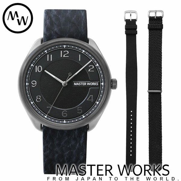 値下げ【新品】マスターワークス　master works 腕時計　ネイビー 値下げ【新品】マスターワークス master works 腕時計 ネイビー
