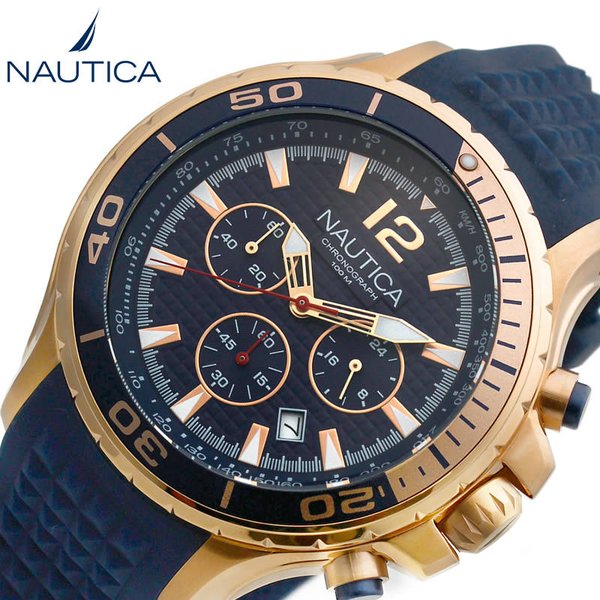 ノーティカ 時計 NAUTICA 腕時計 NST CHRONO メンズ ネイビー NAPNSTF12 :NAPNSTF12:正規腕時計の専門店ウォッチラボ