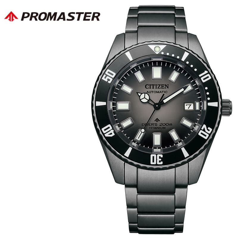 シチズン 腕時計 プロマスター CITIZEN PROMASTER メンズ グレーブラック マットブラック 時計 機械式 自動巻き 電波 ソーラー 綺麗め フォーマル メタル 高級