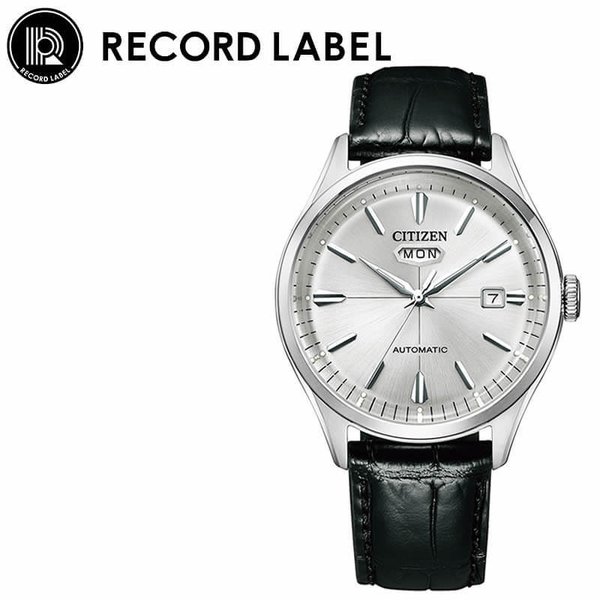 シチズン 腕時計 レコードレーベル C7 メカニカル CITIZEN RECORD LABEL メンズ シルバー ブラック 時計 機械式 NH8391-01A 人気 おすすめ おしゃれ ブランド｜watch-lab