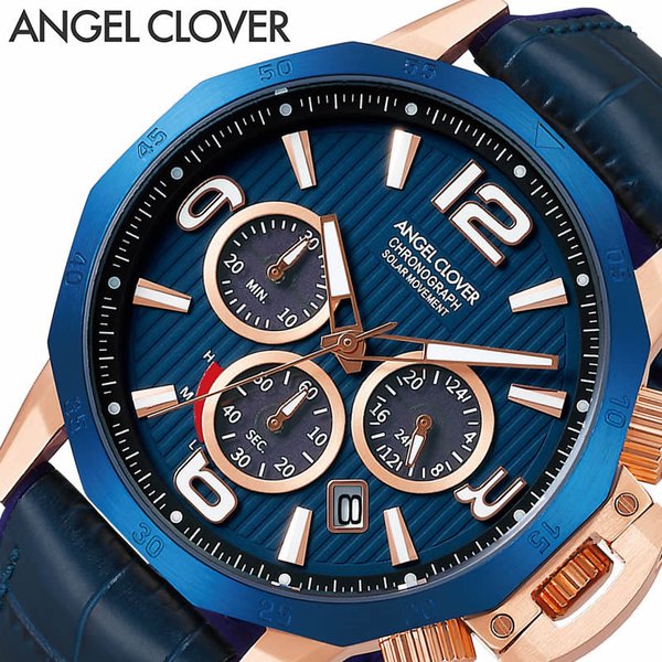 エンジェルクローバー タイムクラフト ソーラー 時計 Angel Clover TIME CRAFT SOLAR 腕時計 メンズ ネイビー NTS45PNV-NV｜watch-lab