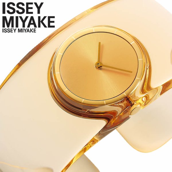 イッセイミヤケ 腕時計 オー ISSEY MIYAKE O 男女兼用 ゴールド クリアオレンジ 時計 NY0W005