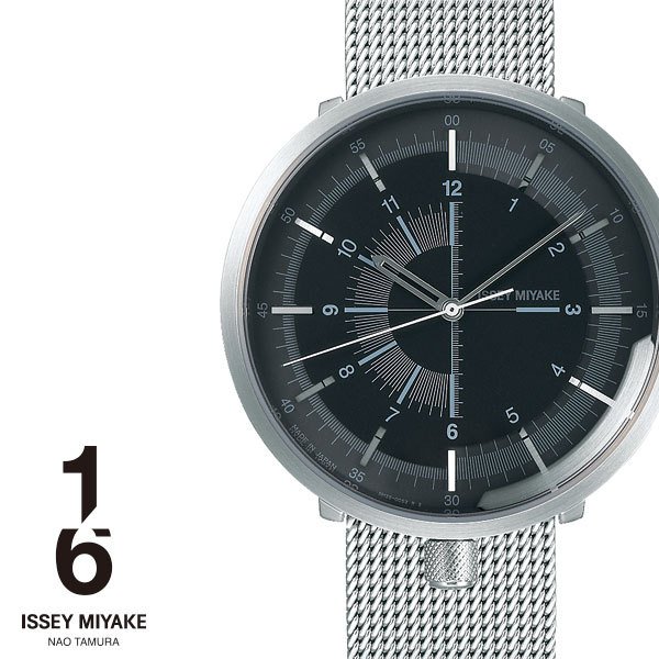 イッセイミヤケ 時計 ISSEY MIYAKE 腕時計 ワンシックス 2019 01 06 メンズ レディース ブラック NYAK002 デザイン シンプル 機械式 メカニカル 自動巻き｜watch-lab