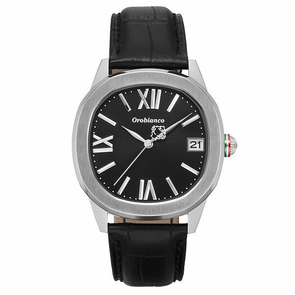 オロビアンコ 時計 Orobianco 腕時計 オッタンゴラ OTTANGOLA メンズ ブラック OR0078-3 人気 ブランド おすすめ おしゃれ ブラック 革ベルト ブラック 大人｜watch-lab｜02