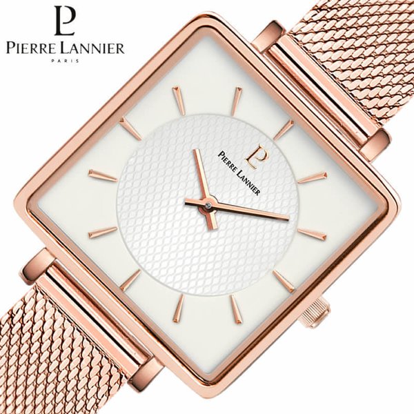 ピエールラニエ 腕時計 レカレ Pierre Lannier Lecare レディース シルバー ピンクゴールド 時計 P008F928｜watch-lab
