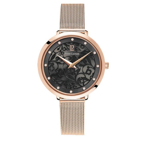 ピエールラニエ 腕時計 エオリア Pierre Lannier Eolia レディース ブラック ピンクゴールド 時計 P039L938｜watch-lab｜02