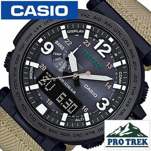カシオ プロトレック 時計 CASIO 腕時計 PROTREK メンズ ブラック CASIO-PRG-600YBE-5JR