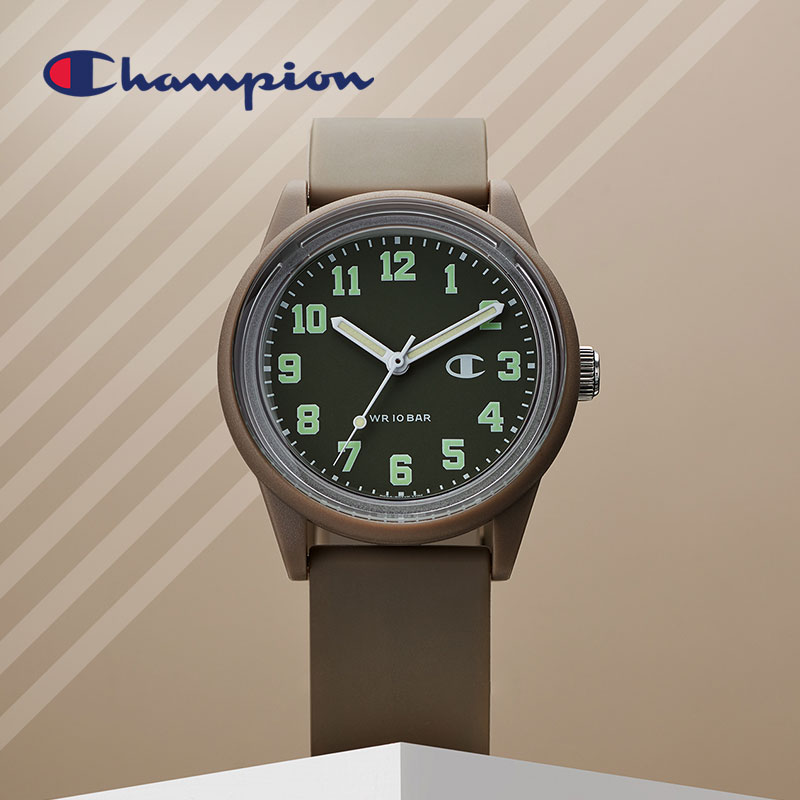 チャンピオン 腕時計 Champion 時計   ユニセックス 腕時計 モスグリーン ソーラー クォーツ (電池式) 男女兼用 ソーラーパワー R05A-504VK プレゼント ギフト