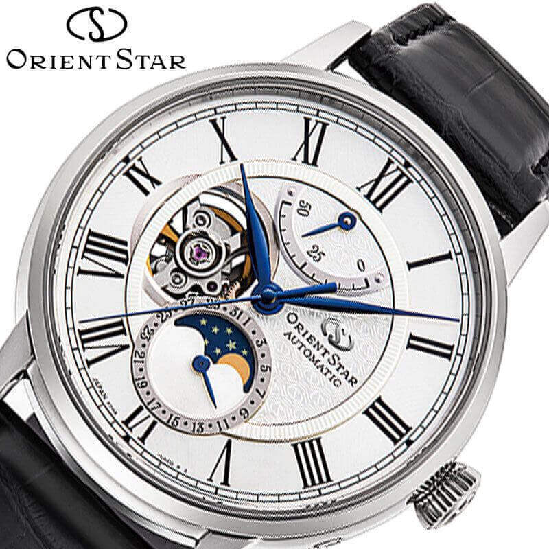 ꥨ ӻ ORIENT  ꥨȥ饷åᥫ˥ࡼե ORIENTSTAR CLASSIC MECHANICAL MOON PHASE   RK-AY0101S