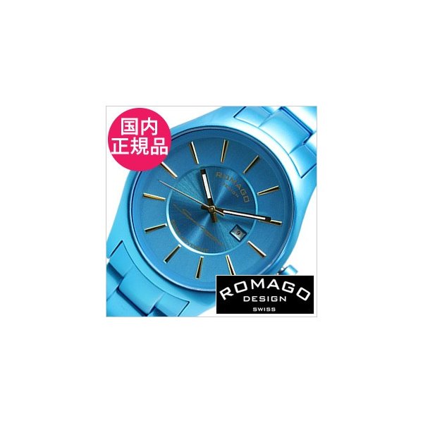 Yahoo! Yahoo!ショッピング(ヤフー ショッピング)ロマゴ デザイン 腕時計 ROMAGO DESIGN スーパーレジェーラ RM029-0290AL-BU メンズ セール