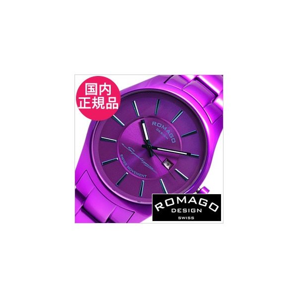 Yahoo! Yahoo!ショッピング(ヤフー ショッピング)ロマゴ デザイン 腕時計 ROMAGO DESIGN スーパーレジェーラ RM029-0290AL-BUPU メンズ セール