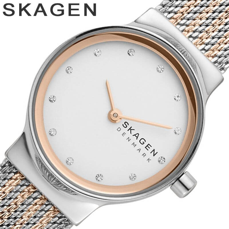 スカーゲン 時計 スカーゲン 腕時計 フレヤ SKAGEN FREJA レディース スカーゲン腕時計 シルバー シルバー/ローズゴールド 時計 SKW2699 シンプル｜watch-lab