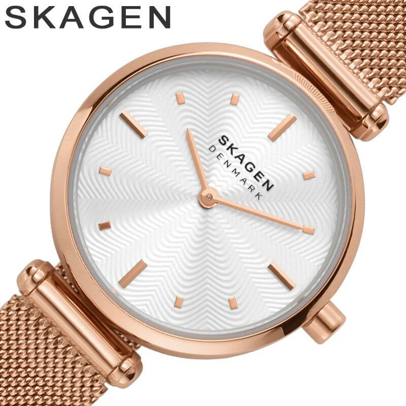 スカーゲン 時計 スカーゲン 腕時計 アンバーリン SKAGEN AMBERLINE レディース スカーゲン腕時計 シルバー ピンクゴールド 時計 SKW2955 シンプル