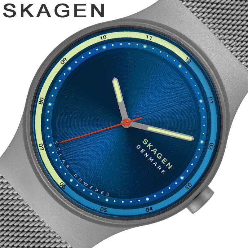 スカーゲン 時計 スカーゲン 腕時計 スカーゲン ソル SKAGEN SOL メンズ スカーゲン腕時計 ブルー チャコールグレー 時計 ソーラー SKW6792
