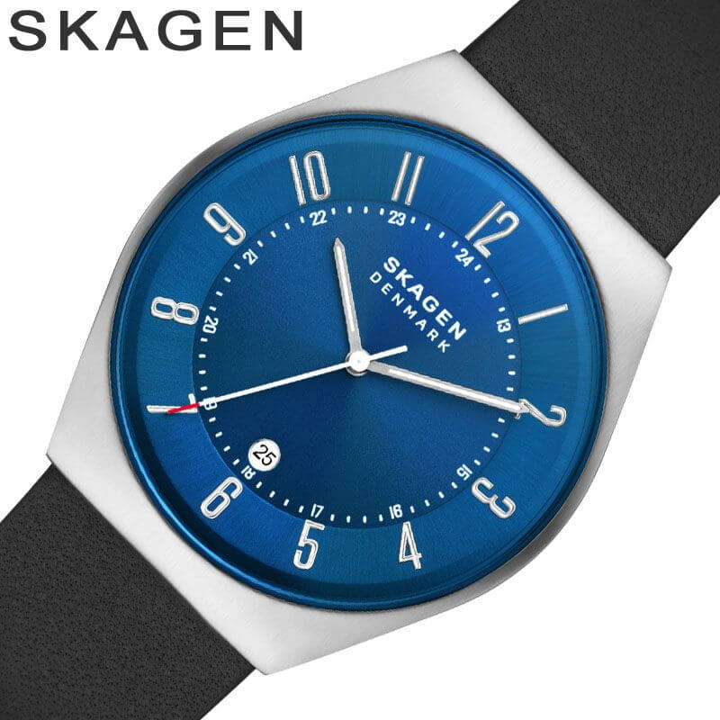 スカーゲン 時計 スカーゲン 腕時計 グレーネン SKAGEN Grenen メンズ スカーゲン腕時計 ブルー ブラック 時計 SKW6814  シンプル 薄型 人気