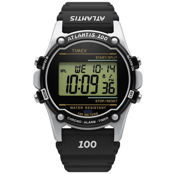 TIMEX タイメックス ATLANTIS 100 黒 美品 箱付き TIMEX（タイメックス） 腕時計 アトランティス 100 ブラック TIMEX
