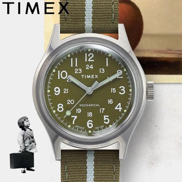 タイメックス 腕時計 エムケーワン メカニカル TIMEX MK1 Mechanical メンズ グリーン カーキ 時計 S-TW2U69000