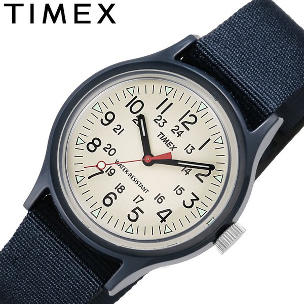 タイメックス 腕時計 キャンパー オリジナルキャンパー 日本限定 TIMEX Original Camper Japan Exclusive ユニセックス クリーム ネイビー 時計 S-TW2U84200｜watch-lab