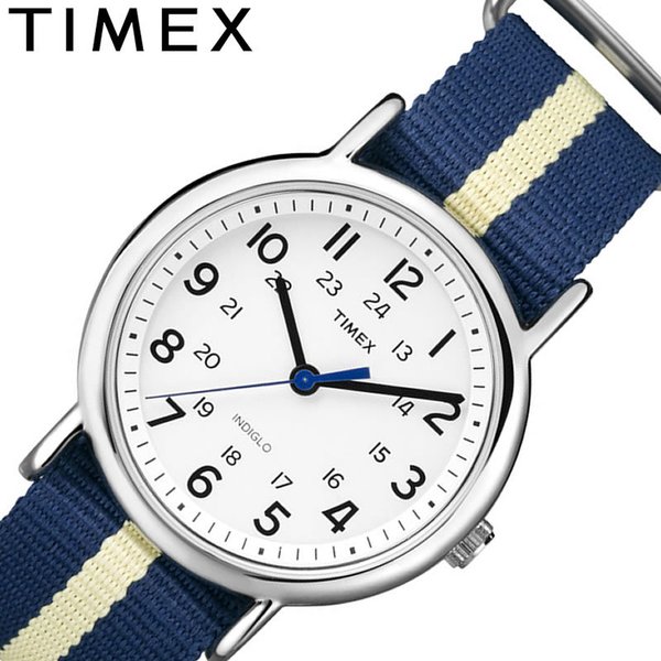 タイメックス 腕時計 ウィークエンダー セントラルパーク TIMEX WEEKENDER CENTRAL PARK FULL SIZE ユニセックス  ホワイト ネイビー 時計 S-TW2U84500