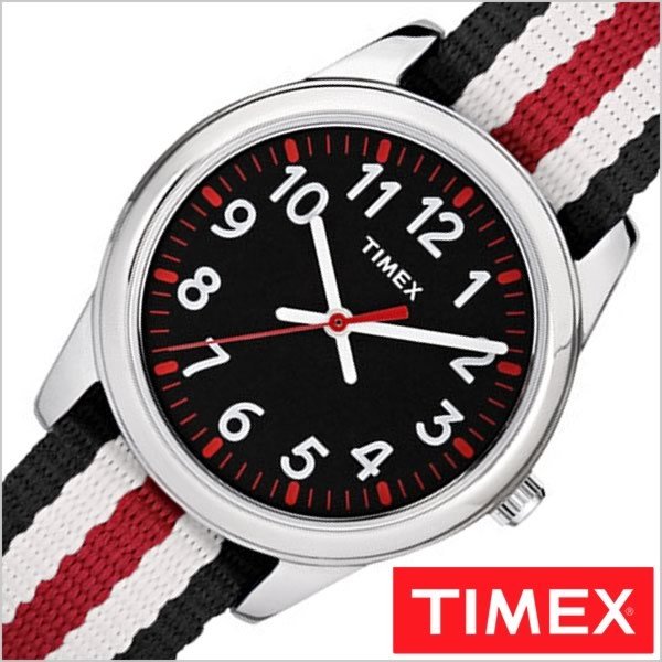 タイメックス 時計 子供用 知育時計 TIMEX 腕時計 ウォッチ タイムティーチャー キッズ TIME TEACHER 31MM ブラック S-TW7C10200