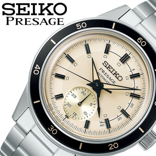 セイコー 腕時計 プレザージュ ベーシックライン SEIKO PRESAGE Basic line メンズ アイボリー シルバー 時計 機械式 自動巻 自動巻き SARY209 人気