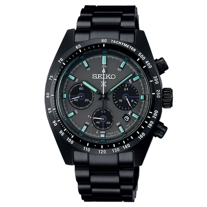 セイコー 腕時計 プロスペックス SEIKO PROSPEX メンズ ブラック 時計 ソーラー クォーツ The Black Series SPEEDTIMER ソーラークロノグラフ SBDL103｜watch-lab｜02