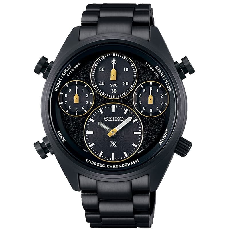 セイコー スピードタイマー 腕時計 プロスペックス SEIKO PROSPEX メンズ ブラック 時計 ソーラー クォーツ ビジネス 綺麗め フォーマル アウトドア ランニング｜watch-lab｜02