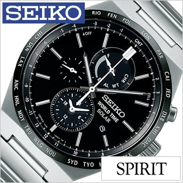 セイコー 腕時計 スピリット スマート セイコー腕時計 SEIKO時計 SEIKO 腕時計 セイコー 腕時計 スピリット スマート SPIRIT SMART メンズ ブラック SBPJ025｜watch-lab