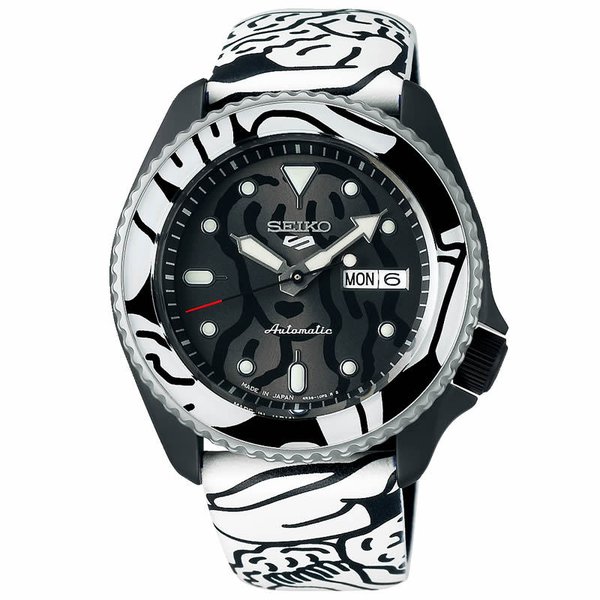セイコー 腕時計 セイコー5 スポーツ SEIKO SEIKO5 SPORTS メンズ ブラック 柄 時計 SBSA123｜watch-lab｜02