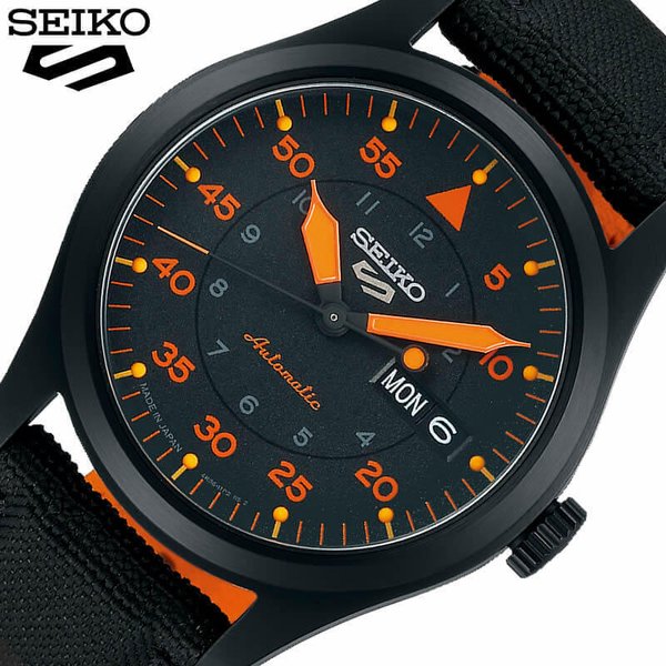 セイコー 腕時計 ファイブスポーツ フリーガー ストリートスタイル SEIKO 5 SPORTS Military FLIEGER Street Style メンズ ブラック 時計 SBSA143