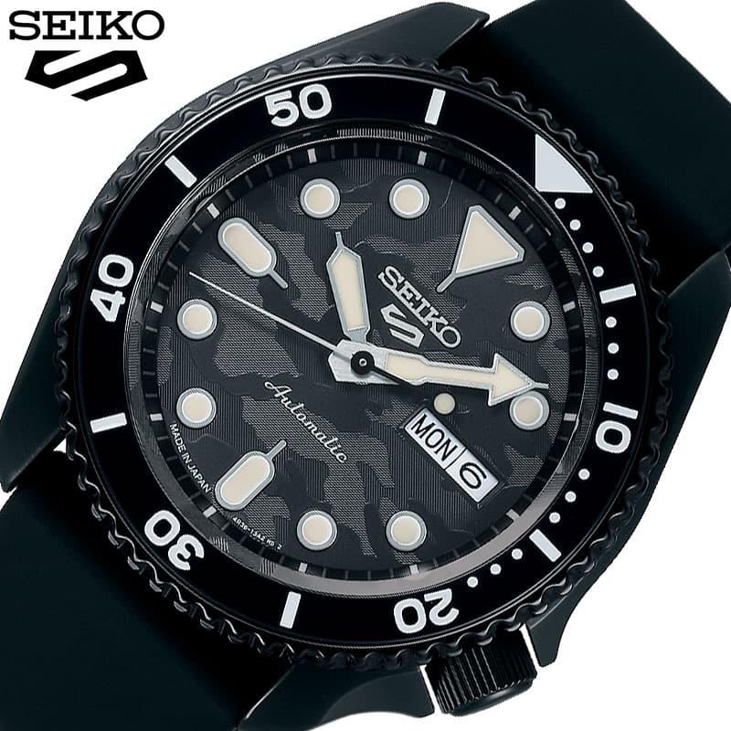 セイコー 腕時計 ファイブスポーツ SEIKO 5 SPORTS SKX Sports Style メンズ ブラック 時計 機械式 自動巻き MADE IN JAPAN SBSA175 日本製 人気 おすすめ