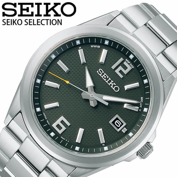セイコー 腕時計 SEIKO SELECTION SEIKO SEIKO SELECTION メンズ ライトカーキ シルバー 時計 SBTM303