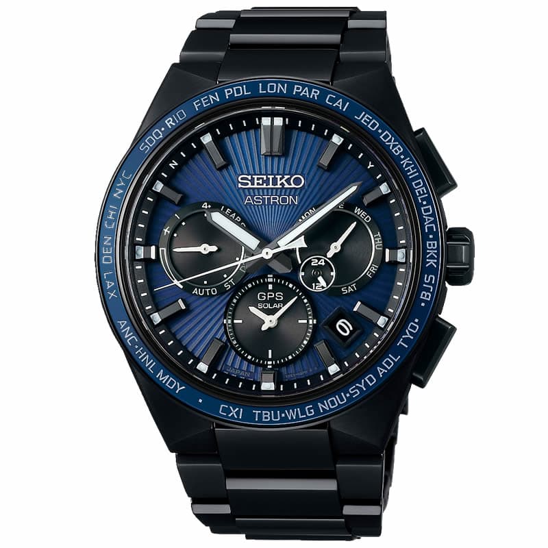 ボ*ゥ様 SEIKO セイコーアストロン ソーラー ASTRON セイコー 腕時計 アストロン SEIKO メンズ ブルー ブラック